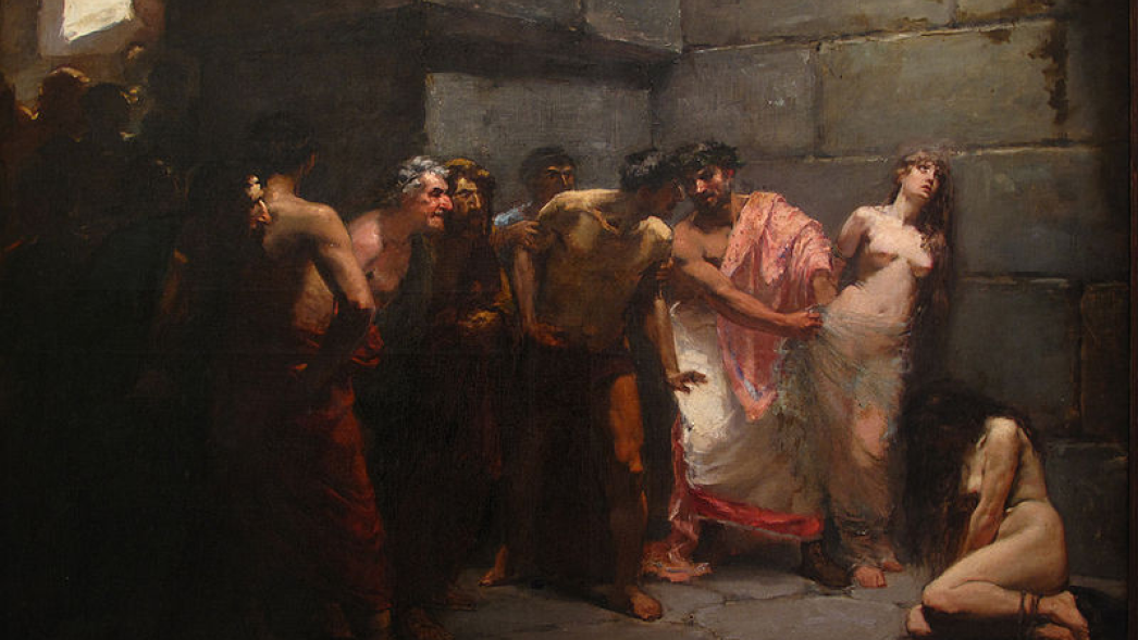 Las Virgenes Cristianas Expuestas al Populacho,1884