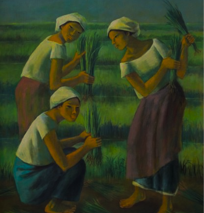Planting Rice, 1990